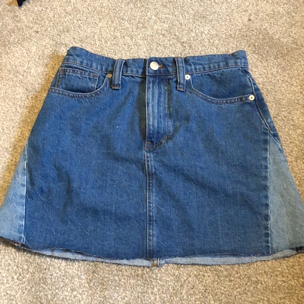 Madewell denim skirt